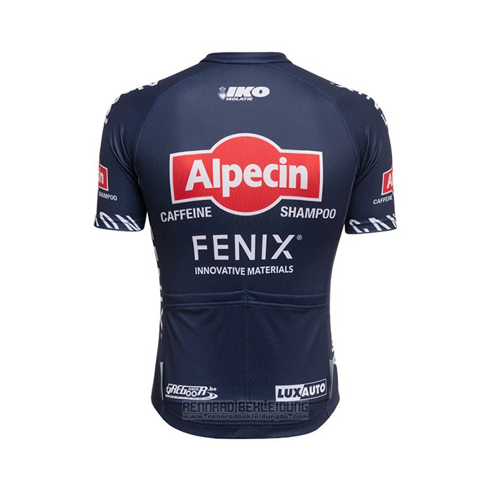 2022 Fahrradbekleidung Alpecin Fenix Tief Blau Trikot Kurzarm und Tragerhose - zum Schließen ins Bild klicken